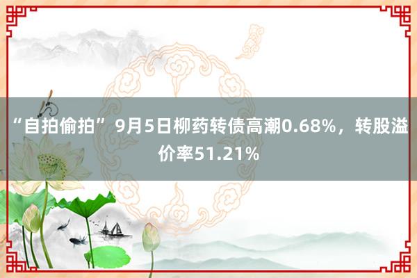 “自拍偷拍” 9月5日柳药转债高潮0.68%，转股溢价率51.21%