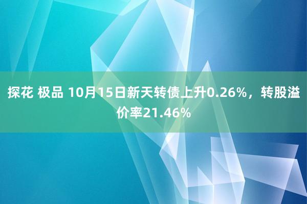 探花 极品 10月15日新天转债上升0.26%，转股溢价率21.46%