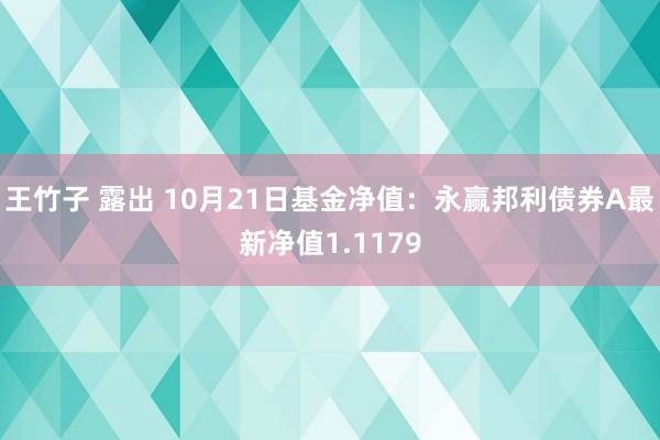 王竹子 露出 10月21日基金净值：永赢邦利债券A最新净值1.1179