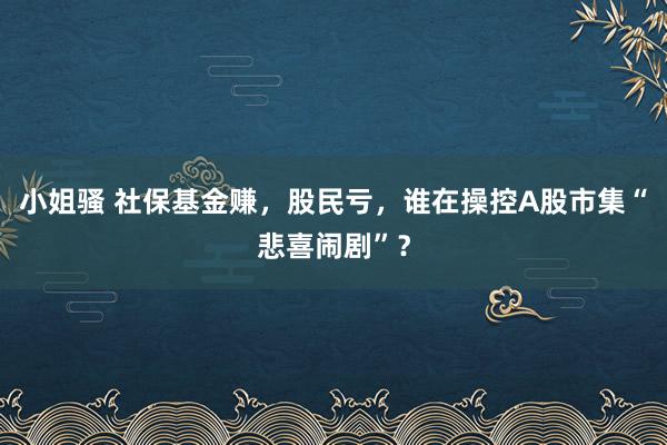 小姐骚 社保基金赚，股民亏，谁在操控A股市集“悲喜闹剧”？