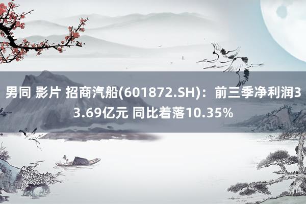 男同 影片 招商汽船(601872.SH)：前三季净利润33.69亿元 同比着落10.35%