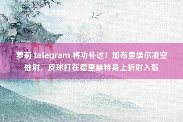 萝莉 telegram 将功补过！加布里埃尔凌空抽射，皮球打在德里赫特身上折射入彀