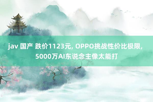 jav 国产 跌价1123元， OPPO挑战性价比极限， 5000万AI东说念主像太能打